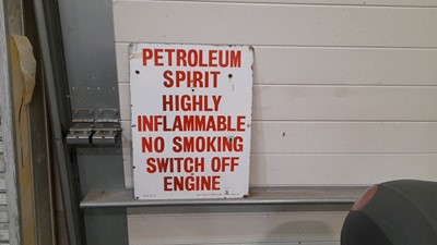 Lot 101 - RED & WHITE PETROLEUM SPIRIT SIGH