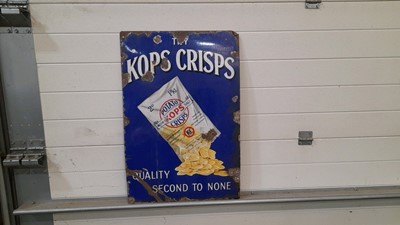 Lot 126 - KOPS CRISPS SIGN