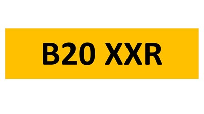 Lot 58-4 - REGISTRATION ON RETENTION - B20 XXR