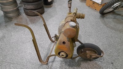 Lot 13 - PEGSON-MARLON WATER PUMP WITH JAP ENGINE AS FOUND ENGINE TURNS OVER