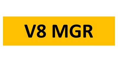 Lot 105-4 - REGISTRATION ON RETENTION - V8 MGR