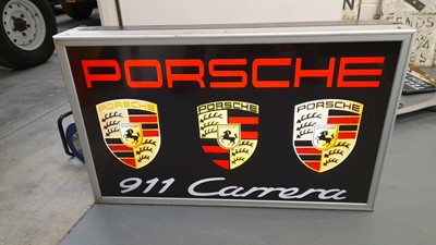 Lot 299 - PORSCHE  911 CARRERA LIGHT UP SIGN