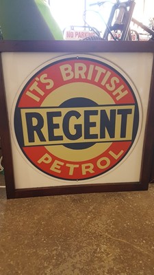 Lot 66 - REGENT BRITISH PETROL LIGHTBOX