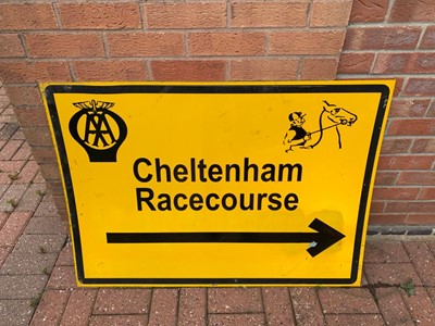 Lot 311 - LARGE AA SIGN CHELTENHAM RACECOURSE