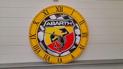 Lot 247 - ARBARTH CLOCK HAND MADE FROM MDF , 32" DIAMETER