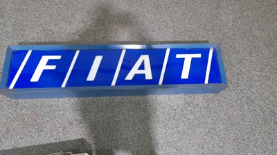 Lot 191 - FIAT SINGLE SIDED LIGHT BOX