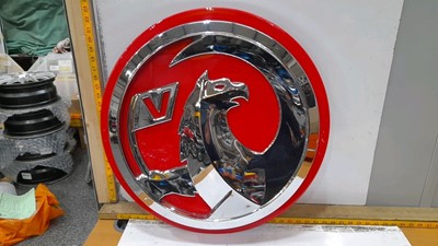 Lot 211 - ROUND VAUXHALL DEALER SIGN