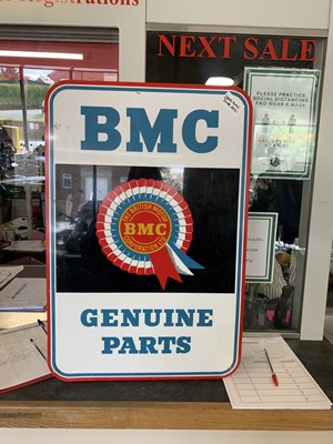 Lot 186 - BMC GENUINE PARTS SIGN