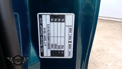 Lot 28 - 2005 MG ZR 160