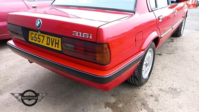 Lot 314 - 1989 BMW E30 316I