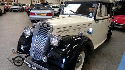 Lot 644 - 1938 STANDARD FLYING 12 DROPHEAD COUPE