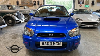 Lot 52 - 2003 SUBARU IMPREZA WRX-STI TYPE UK