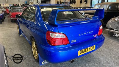 Lot 52 - 2003 SUBARU IMPREZA WRX-STI TYPE UK