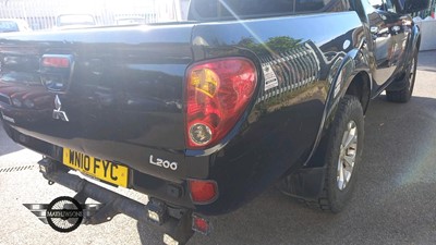 Lot 118 - 2010 MITSUBISHI L200 WARRIOR DCB DI-D 4X4