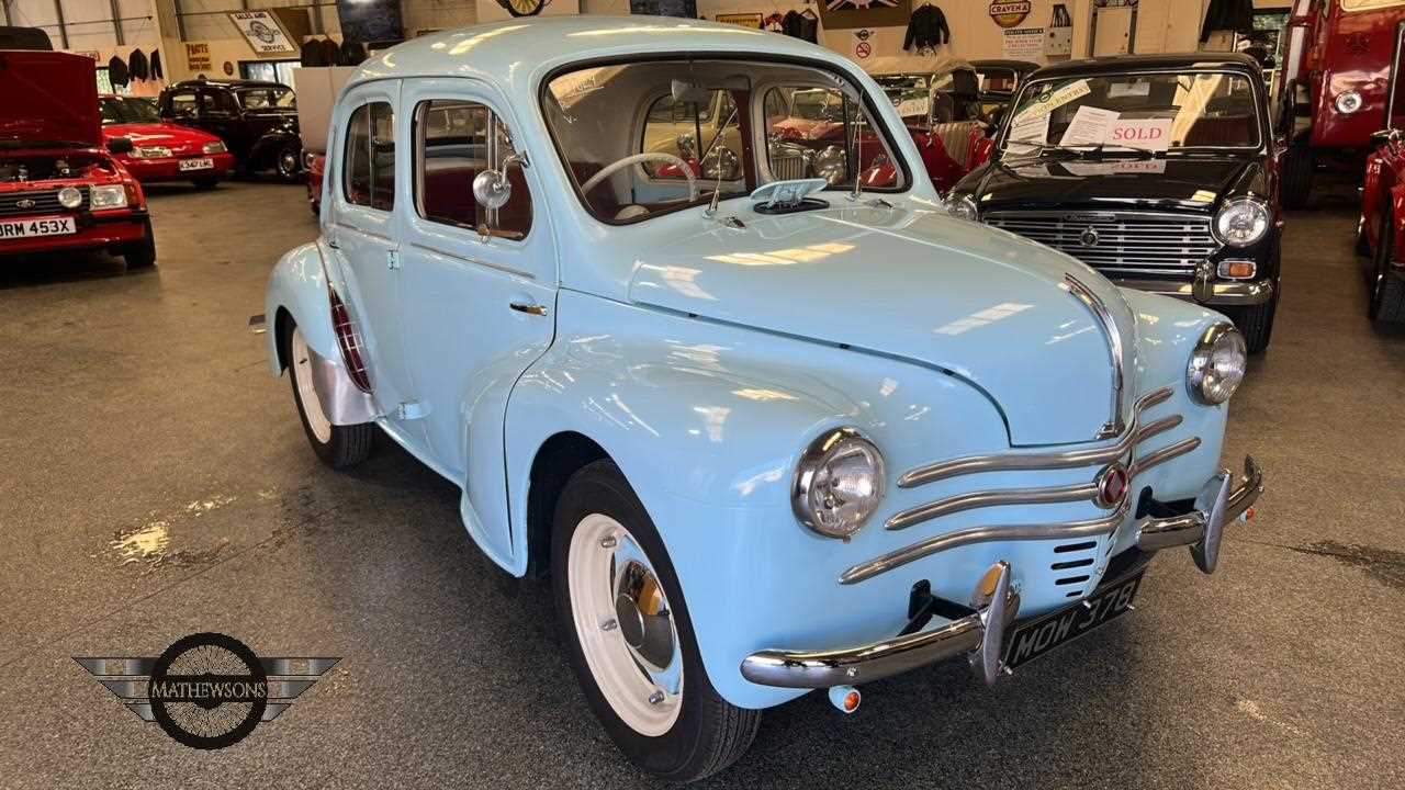 Lot 292 - 1954 RENAULT 750 / 4CV