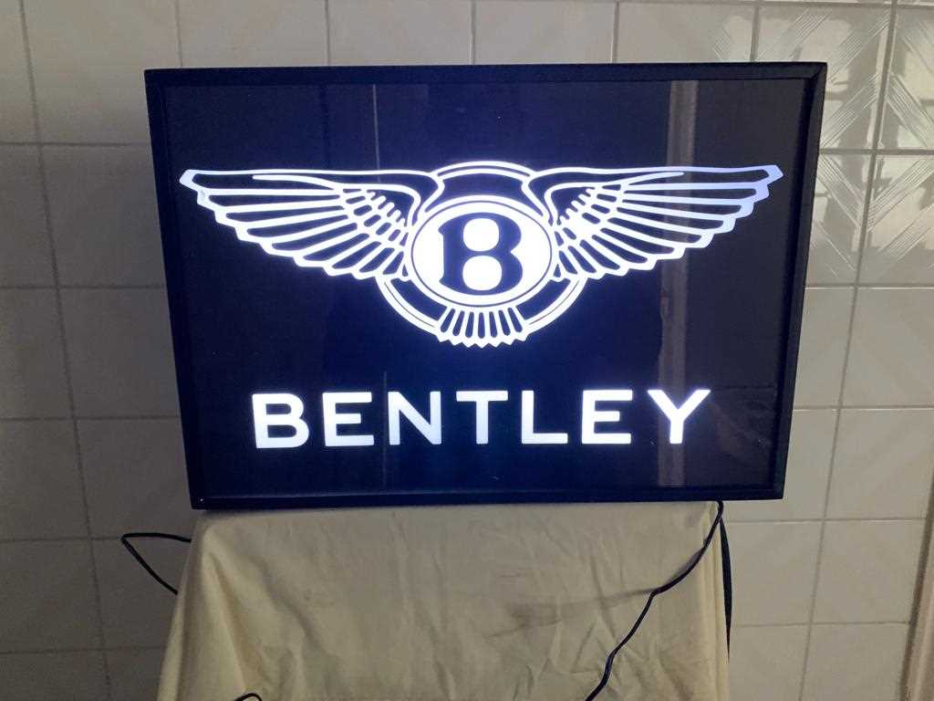 Lot 4 - BENTLEY LIGHT UP SIGN
