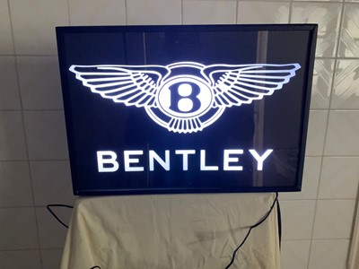 Lot 4 - BENTLEY LIGHT UP SIGN