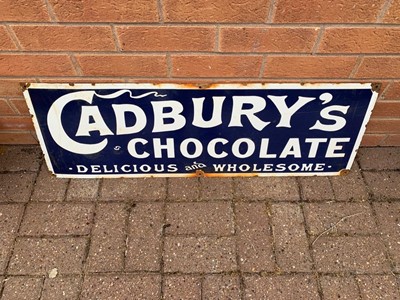Lot 14 - CADBURYS CHOCOLATE ENAMEL SIGN