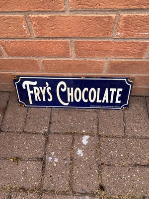 Lot 28 - FRYS CHOCOLATE ENAMEL SIGN