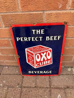 Lot 58 - OXO ENAMEL SIGN