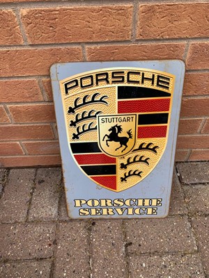 Lot 63 - PORSCHE SERVICE SIGN