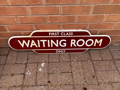 Lot 67 - RAILWAY WAITING ROOM SIGN