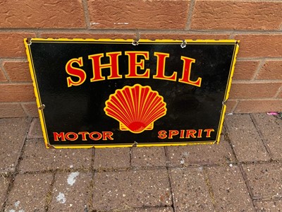 Lot 82 - SHELL MOTOR SPIRIT ENAMEL SIGN