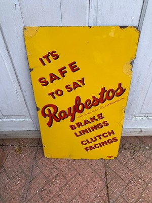 Lot 81 - RAYBESTOS BRAKE ENAMEL SIGN