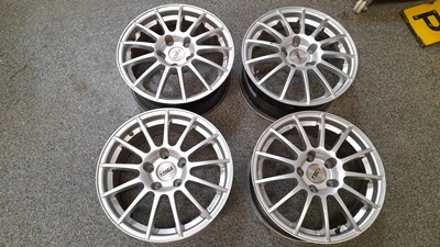 Lot 31 - SET OF 4 FORD ALLOY WHEELS ( CAME OFF A FORD FOCUS ) - ALL PROCEEDS TO CHARITY