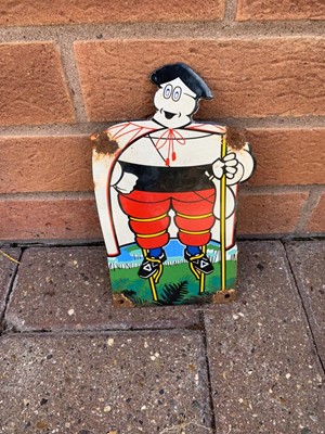 Lot 104 - MICHELIN MAN ENAMEL SIGN