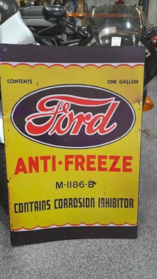 Lot 25 - FORD ANTIFREEZE METAL REPRO SIGN  43" X 30"