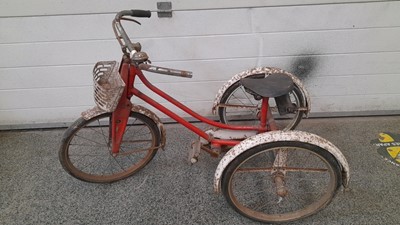 Lot 17 - 1950s HUMBER  3 WHEELER TRICYCLE , PROCEEDS TO CHARITY
