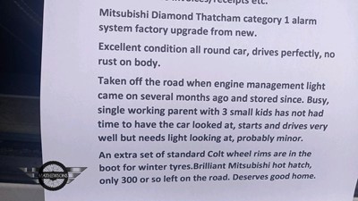 Lot 476 - 2010 MITSUBISHI COLT RALLIART