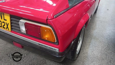 Lot 286 - 1982 LANCIA MONTECARLO