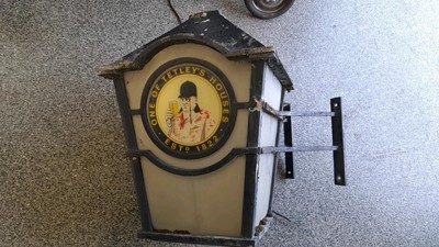 Lot 127 - LARGE TETLEY LANTERN 24" HIGH 16" SQUARE