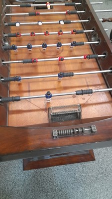 Lot 1 - WOODEN FOOTBALL GAME ON STAND