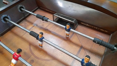 Lot 1 - WOODEN FOOTBALL GAME ON STAND