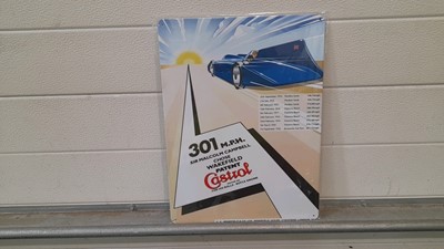 Lot 525 - MALCOLM CAMPBELL REPRODUCTION METAL SIGN