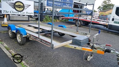 Lot 528 - BRIAN JAMES TRAILER WITH RAMP WINCH