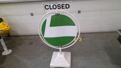 Lot 524 - GARAGE REVOLVING  SIGNS 1X PLAIN 1X CASTROL GTX