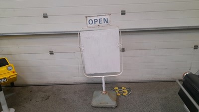Lot 524 - GARAGE REVOLVING  SIGNS 1X PLAIN 1X CASTROL GTX