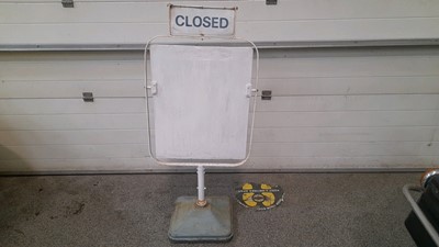Lot 524 - GARAGE REVOLVING  SIGNS 1X PLAIN 1X CASTROL GTX