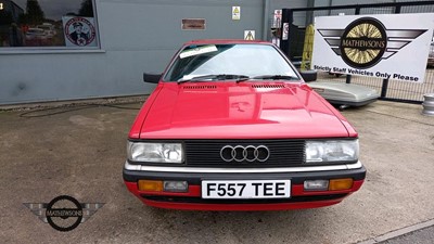 Lot 55 - 1988 AUDI COUPE GT