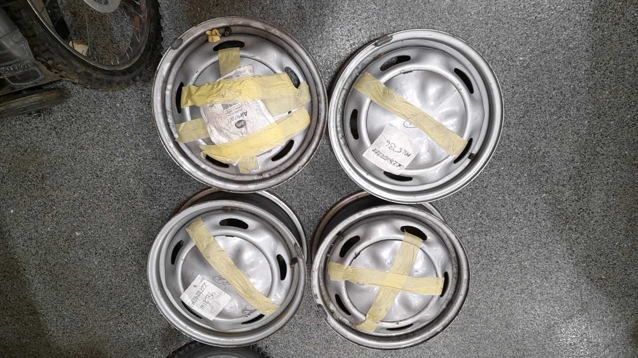 Lot 3 - 4X FORD TRANSIT 5 STUD STEEL WHEEL RIMS