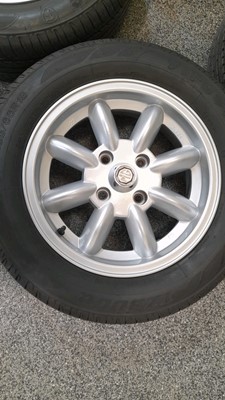 Lot 388 - MGB  SET OF 4 MINATOR 15" 5.5J ET20 WHEELS AND TYRES
