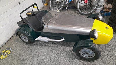 Lot 481 - MINIATURE LOTUS SPORT, PETROL HONDA 2.2 HP DRIVEN  ENGINE