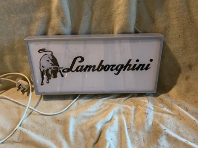 Lot 21 - LAMBORGHINI LIGHTUP SIGN  20" X 9"