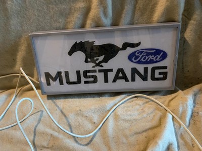 Lot 29 - FORD MUSTANG LIGHT UP SIGN 20" X 9"