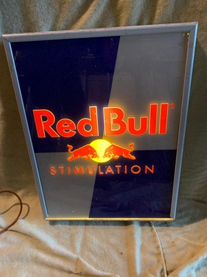 Lot 41 - RED BULL LIGHT-UP SIGN 22" x 17"