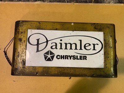 Lot 85 - DAIMLER LIGHT UP SIGN 24" x 12"